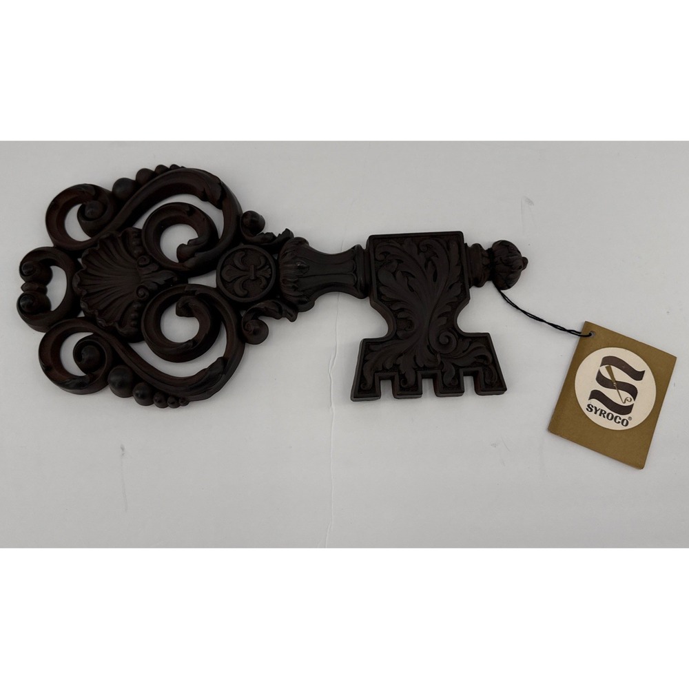 VTG 1970s Syroco 3661-C Skeleton Key Wall Decor Fleur de Lis Original Tag